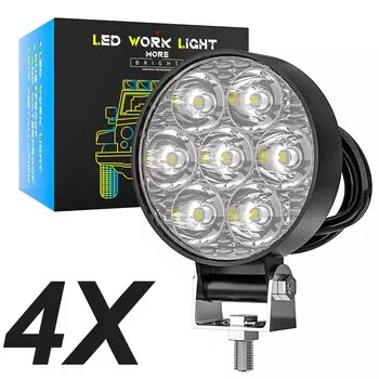 Светодиодный рабочий свет, 21 Вт, 8 Вт, 7 дюймов, светодиодная Передняя противотумансветильник для автомобиля, 12 В, 24 В, грузовик, внедорожник 4x4 4WD, инженерная фара s, светодиодный ная круглая фара для внедорожника
