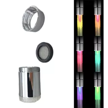 Цветной светодиодный смеситель для кухни и ванной