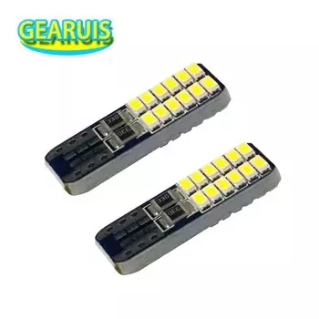 Светодиодный светильник 100X T10 24 smd 3014 0.11A W5W Canbus 194 168, автомобильные лампы для чтения, Купольные лампы, парковочный светильник, автомобильные аксессуары