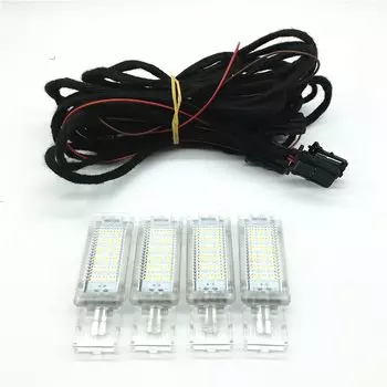 Светодиодный светильник для ног, жгут проводов для VW Golf MK5 6 MK6 Jetta Passat B6 B7 B8 CC Polo Tiguan Superb Seat Alhambra