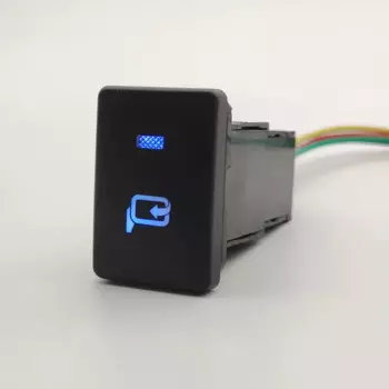 Светодиодный светильник на крыле, зеркало заднего вида, складной переключатель управления, кнопка для Toyota Camry Prius Corolla PRADO, автомобильные аксессуары