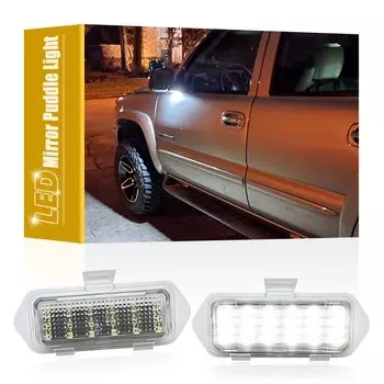 Светодиодный светильник под боковым зеркалом для Cadillac Escalade Chevy Avalanche 1500/2500 Silverado 1500/2500 Tahoe GMC Sierra Yukon