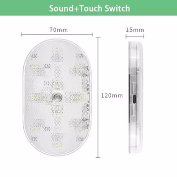 Светодиодный светильник с датчиком движения, 650 мАч, USB перезаряжаемый автоматический индукционный датчик света, беспроводная ножная лампа для двери багажника автомобиля