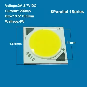 Светодиодный светильник XunShiNi теплый белый 4000К 4Вт