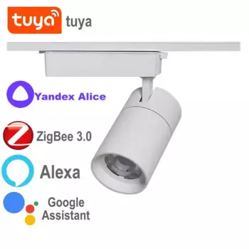 Светодиодный светильник Zigbee Tuya, настенный светильник с регулируемой яркостью для умного дома, умный Домашний Светильник Alice Alexa Hue, потолочный точечный светодиодный светильник