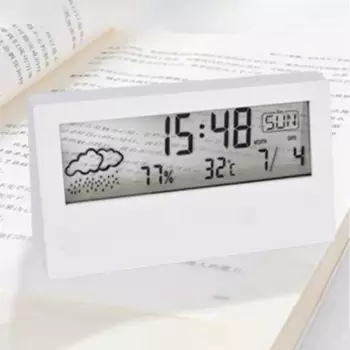 Светодиодный термометр Therm = люверс Mult = на электронной температуре = Метеостанция средней плотности F = или дома с ================== часы