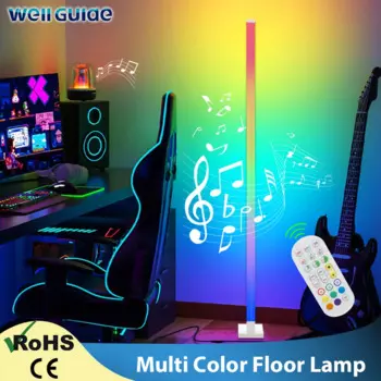 Светодиодный торшер для гостиной RGB + WW + CW для украшения комнаты Источник питания USB Украшение дома в скандинавском стиле RGB Атмосфера Торшеры