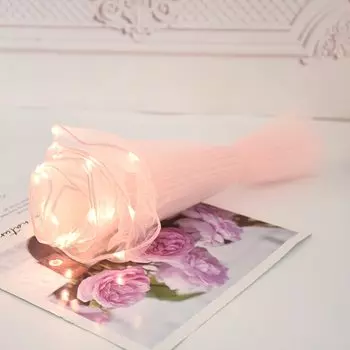 Светодиодный тюль для букетов теплый белый