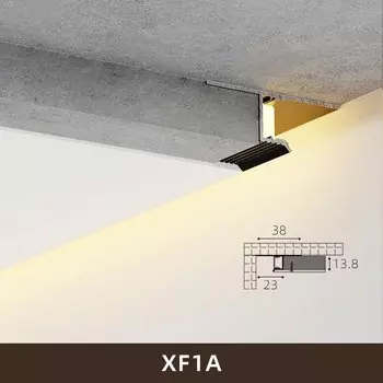 Светодиодный угловой профиль khelse 0,5 м белый