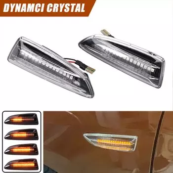 Светодиодный указатель поворота, мигающий индикатор, боковой габаритный фонарь для Opel Vauxhall Astra J K Crossland X Grandland Insignia B Zafira C