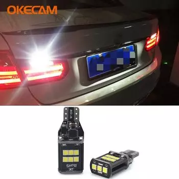 Светодиодсветильник фонари заднего хода для автомобилей BMW 5 серии E61, E60, F10, F11, F07, 2 шт., Canbus T15, W16W