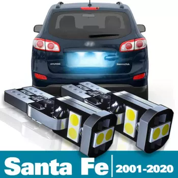 Светодиодсветильник КА для номерного знака для Hyundai Santa Fe, аксессуары для Hyundai Santa Fe, 2001-2020, 2010, 2011, 2012, 2013, 2014, 2015, 2016, 2017, 2018, 2019, 2 шт.
