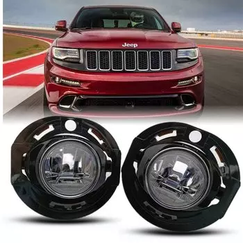 Светодиодсветильник противотуманная фара для Jeep Grand Cherokee 2014-2016, передняя фара дальнего света для Dodge Charger 2015 2016, автомобильные аксессуары