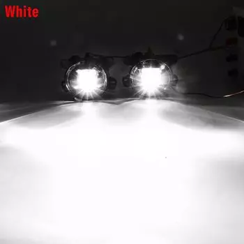 Светодиодсветильник противотуманные фары, 2 шт., противотуманные фары белого и желтого цвета, 30 Вт, 8000 лм, 12 В, для Dodge Journey Charger Magnum