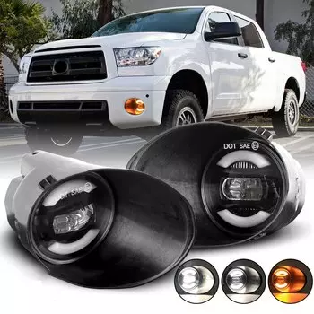 Светодиодсветильник Противотуманные фары для автомобилей Toyota 2007-2013 Tundra, светодиодные противотуманные фары s, противотуманные фары для 2008-2011 Sequoia, светодиодсветильник ры s
