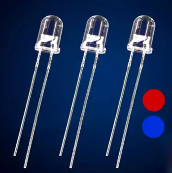 Светодиоды EziUsin 5мм красный-синий BALL