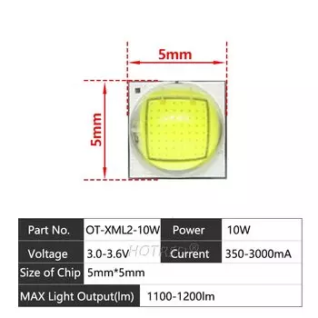 Светодиоды HotRed XPE XML2 T6