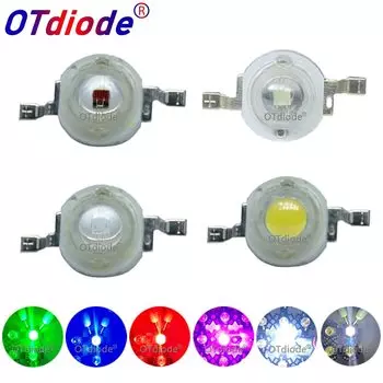 Светодиоды OTdiode 1W 3W теплый белый, красный, зеленый, синий, желтый
