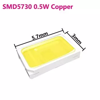 Светодиоды SMD5730 BING&SEN теплый белый 100 шт