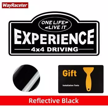Светоотражающая графическая наклейка One Life Live 4X4 для вождения Land Rover Discovery Defender Freelander Evoque Velar