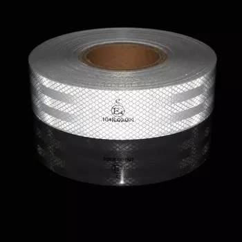 Светоотражающая Клейкая Лента Высокой Интенсивности 5 См X 5 М В Форме Ромба, Красная, Белая, Желтая, Водонепроницаемая