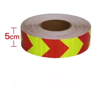 Светоотражающая лента 3М, желто-красная