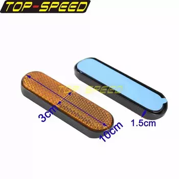 Светоотражающая наклейка для мотоцикла с передней вилкой, 100 мм, предупреждающая лента, светоотражающие наклейки, 2 шт., желтые/красные отражатели для Harley Honda