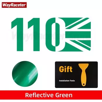 Светоотражающая наклейка на боковое крыло автомобиля, окно кузова, Union Jack 90 110 130, графическая виниловая наклейка для Land Rover Defender L663 L316