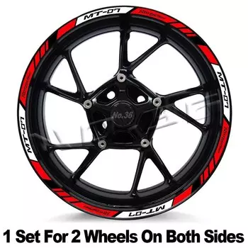 Светоотражающая наклейка на колесо мотоцикла MT-07 MT 07 mt07, лента в полоску, аксессуары, водонепроницаемая