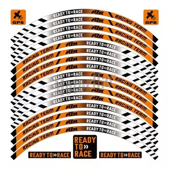 Светоотражающая наклейка на колесо мотоцикла, наклейка в полоску на ободе, готовая к гоночной ленту, аксессуары, водонепроницаемая для KTM Duke 390/690/890/1290