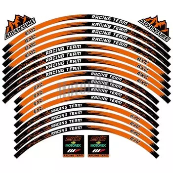 Светоотражающая наклейка на колесо мотоцикла, наклейки на обод, полосатая лента, аксессуары для KTM 125/250/300/350/450/500 EXC Racing
