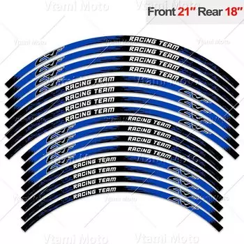Светоотражающая наклейка на колесо мотоцикла, обод для мотокросса, полосатые наклейки для CRF450R CRF300L CRF250R CRF400RX CRF125 CRF150