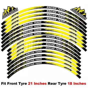 Светоотражающая наклейка на обод колеса мотоцикла, 21/18 дюймов, полосатая наклейка, аксессуары для WR250R WR250F WR450F WR 250R 250F 450F