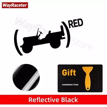 Светоотражающая наклейка на окно автомобиля, багажник, крыло, красное издание, наклейка для Jeep Renegade Compass Wrangler, Grand Cherokee, Гладиатор