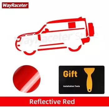 Светоотражающая наклейка на окно автомобиля, бампер, крыло, графический винил для Land Rover Defender L663 2022 110 90 130, аксессуары