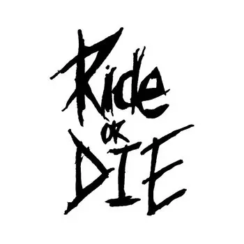 Светоотражающая наклейка Ride or Die для автомобиля, мотоцикла, велосипеда, водонепроницаемая виниловая наклейка