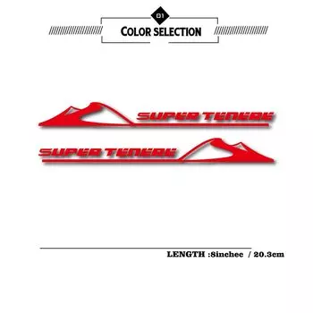 Светоотражающая Водонепроницаемая наклейка на мотоцикл и автомобиль, наклейки на бак, логотип для чемодана, ноутбука, шлема для Yamaha super tenere 1200 dx sx xtz
