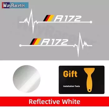 Светоотражающая виниловая наклейка, наклейки на окна с немецким флагом для Mercedes Benz SLC SLK Class R170 R171 R172 SLC43 SLK250 SLK350 55, 2 шт.