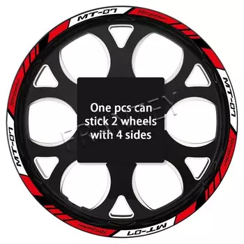 Светоотражающие аксессуары для мотоциклов, наклейка на колесо, наклейки, обод, полоса, лента, декоративная Водонепроницаемая Для YAMAHA MT07 MT-07 mt 07