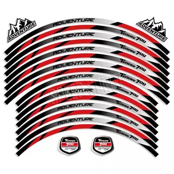 Светоотражающие аксессуары для мотоциклов, наклейки на колеса, наклейки на ступицу, полосатая лента для YAMAHA TENERE 700 Tenere700 XTZ 700 XTZ700