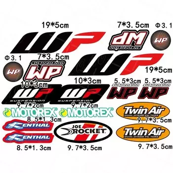 Светоотражающие аксессуары для мотоциклов, подвеска, водостойкая наклейка Wp, наклейка для мотокросса, амортизатор для KTM Husqvarna Suzuki
