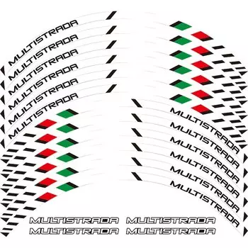 Светоотражающие наклейки на колеса мотоцикла DUCATI MULTISTRADA 1260 1200