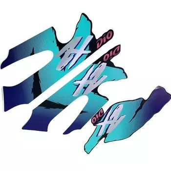 Светоотражающие наклейки с логотипом мотоцикла, декоративная Эмблема для корпуса скутера Honda Dio 50, ZX50, AF27/28, AF34, AF35, AF38