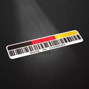 Светоотражающие наклейки со штрих-кодом, оригинальная национальная этикетка, флаг, сделано в Германии, Японии, Италии, США, наклейка, декоративная аппликация