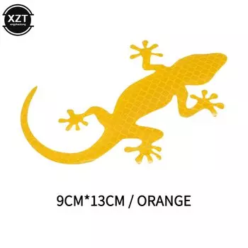 Светоотражающие наклейки в виде геккона, автомобильные наклейки, для ночной безопасности, для вождения, наклейки для украшения автомобиля