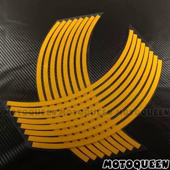 Светоотражающие полосы для мотоцикла, 16x17 дюймов, колесные диски, наклейки на шины для Ninja H2 1000SX VERSYS 650 1000 ZX 6R 9R 10R 12R 14R
