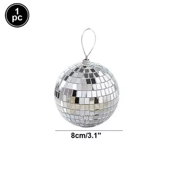 Светоотражающий пластиковый диско-шар 2-10 см