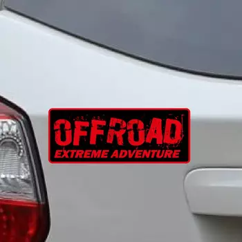 Светоотражающий тип автомобильных наклеек, виниловые наклейки для приключений, внедорожников, автомобилей, водонепроницаемые, 18 см x 7 см