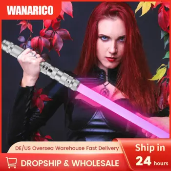 Световой меч WANARICO RGB с металлической ручкой, 7 цветов
