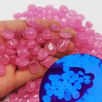 Светящаяся галька TEPWJUO зеленая 300 шт